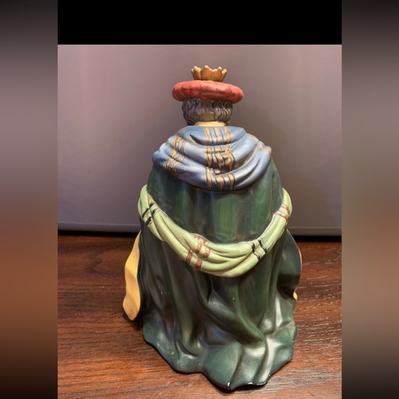 Vtg O'well Christmas Nativity Figurine Wiseman 8" Handpainted Bisque Porcelain - Picture 7 of 8